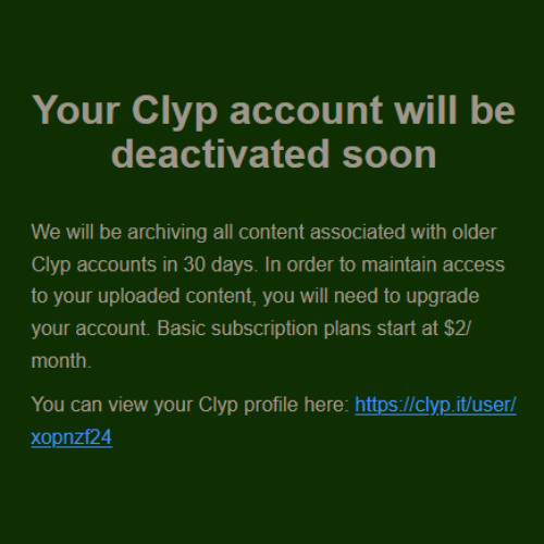 currently saving stuff from clyp.it (just in case)