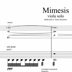 Mimesis For Solo Viola And Performer´s Voice (2005)