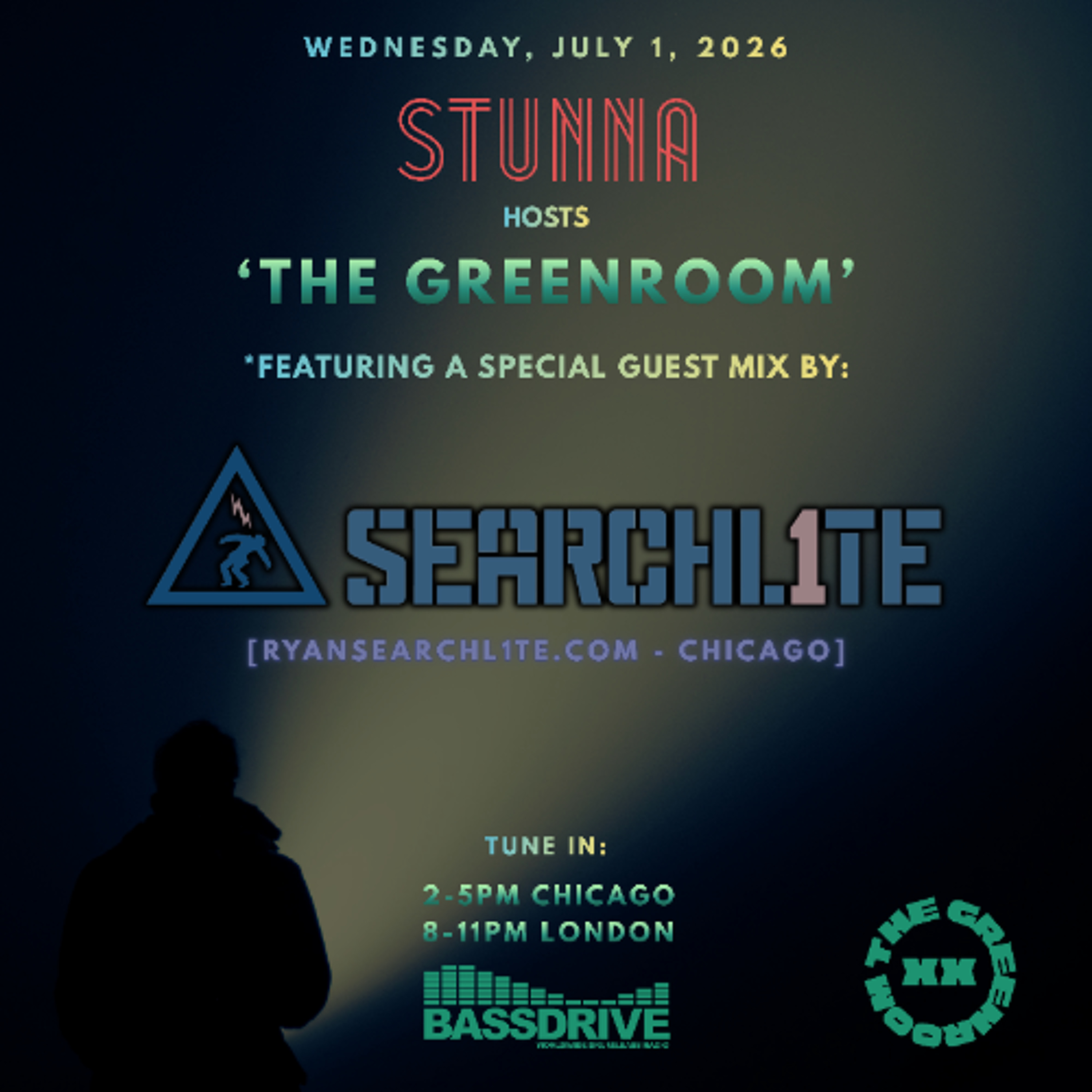 STUNNA Hosts THE GREENROOM with SEARCHL1TE Guest Mix July 1 2026 episode artwork