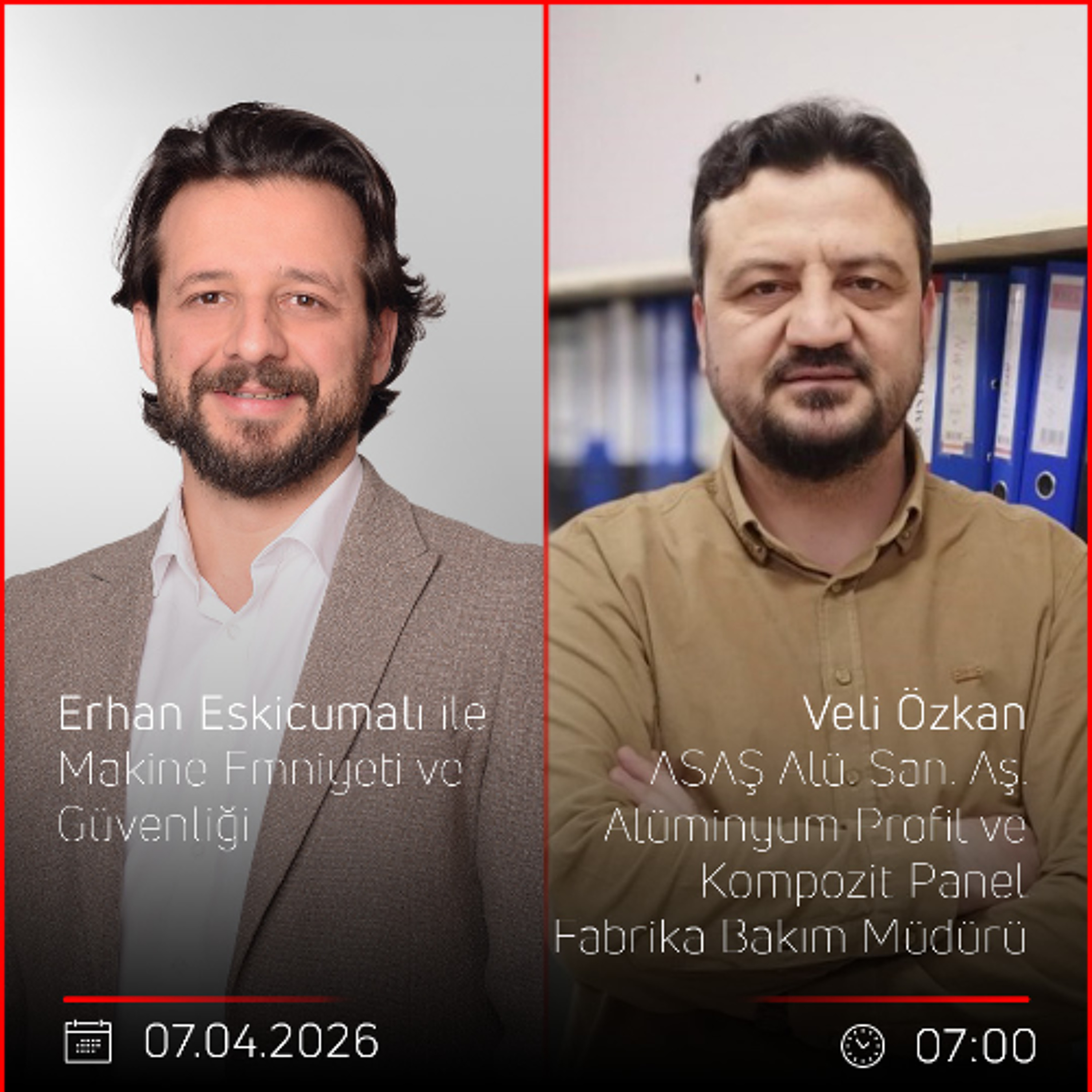 Veli Özkan – Erhan Eskicumalı ile Makine Emniyeti ve Güvenliği episode artwork