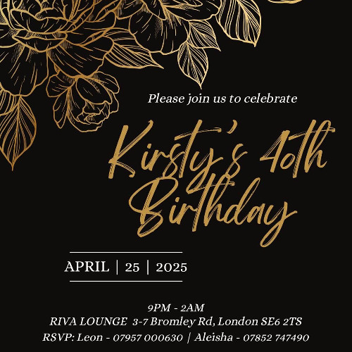 KIRSTY 40TH LIVE AUDIO: MIXED BY @EAASY_E HOSTED BY @MREQ_SAXONMOTION @SAXONMOTION_LTD