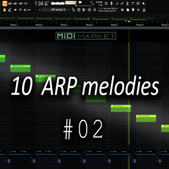 [FREE MIDI] 10 Arp-melodies for Dance music, EDM, Trance Vol.2