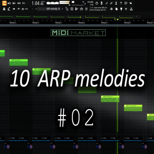 [FREE MIDI] 10 Arp-melodies for Dance music, EDM, Trance Vol.2