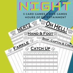 read pdf Game Night: 3 Card Games 3 Dice Games Hours of Entertainment