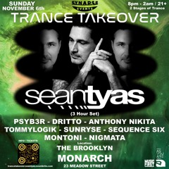 PSYB3R Synapse Events New York Trance Takeover November 6th