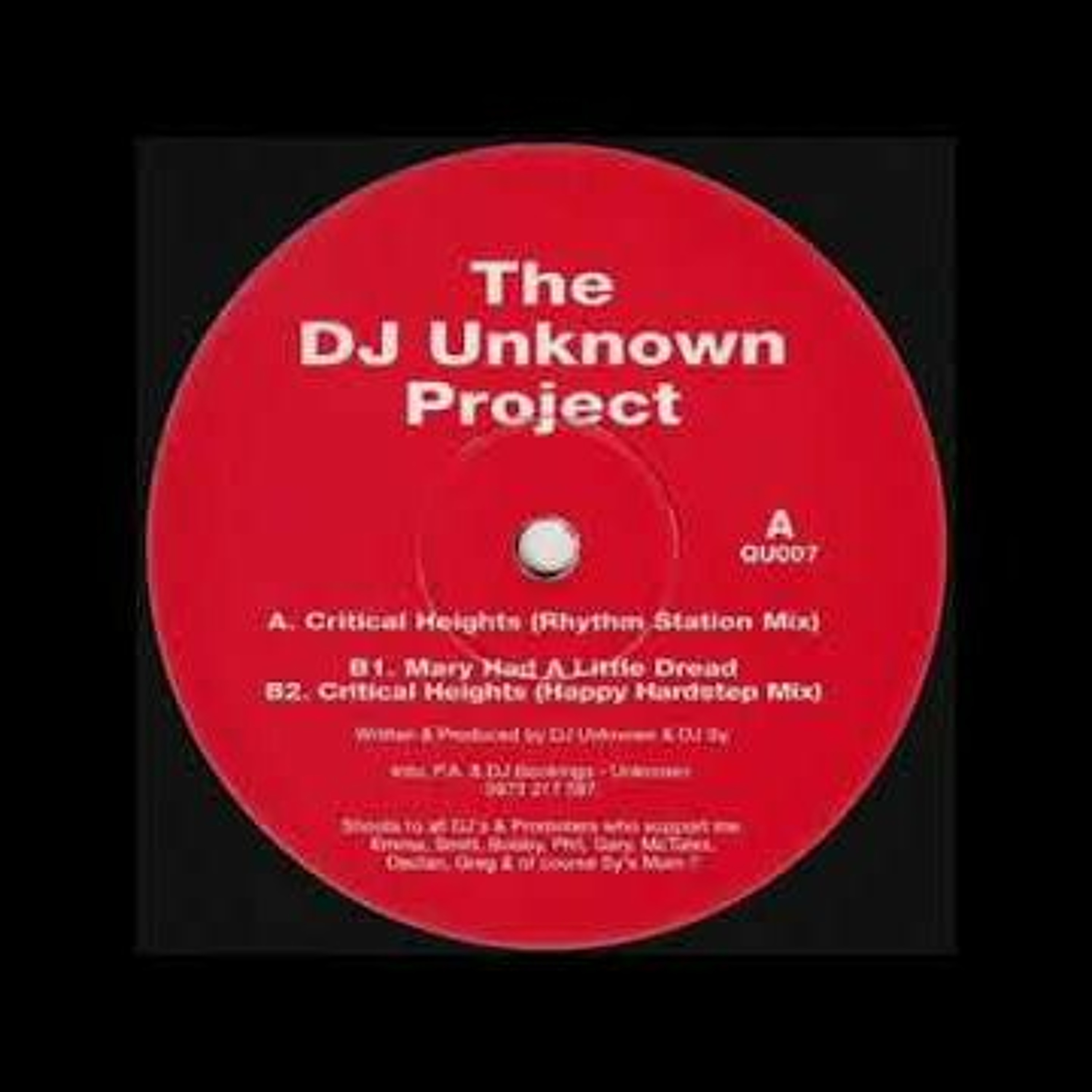 The DJ Unknown Project - Critical Heights (Happy Hardstep Mix)-  1995 - Oldskool Hardcore Rave