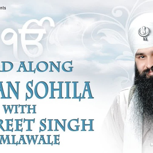 Kirtan Sohila | Read Along | Bhai Gurpreet Singh Shimla Wale | Learn Gurbani | Soothing | Bed Time
