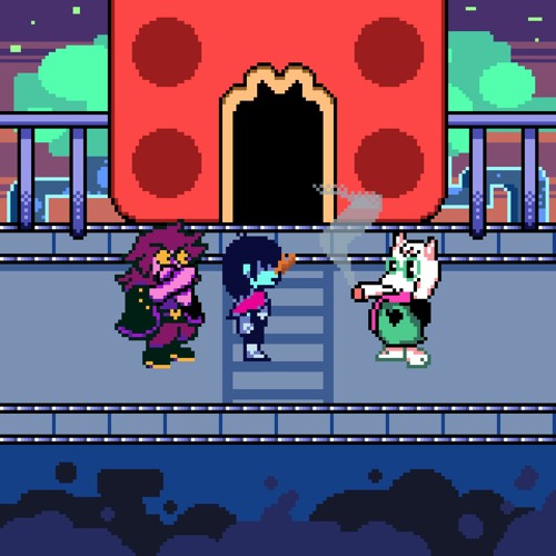 Ralsei smokes a fat blunt (1937) but it's in Deltarune style