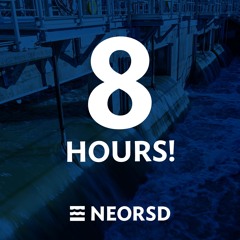 8 hours of clean water flowing after being treated at a NEORSD sewage plant