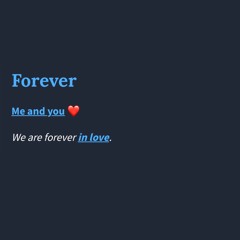 Forever
