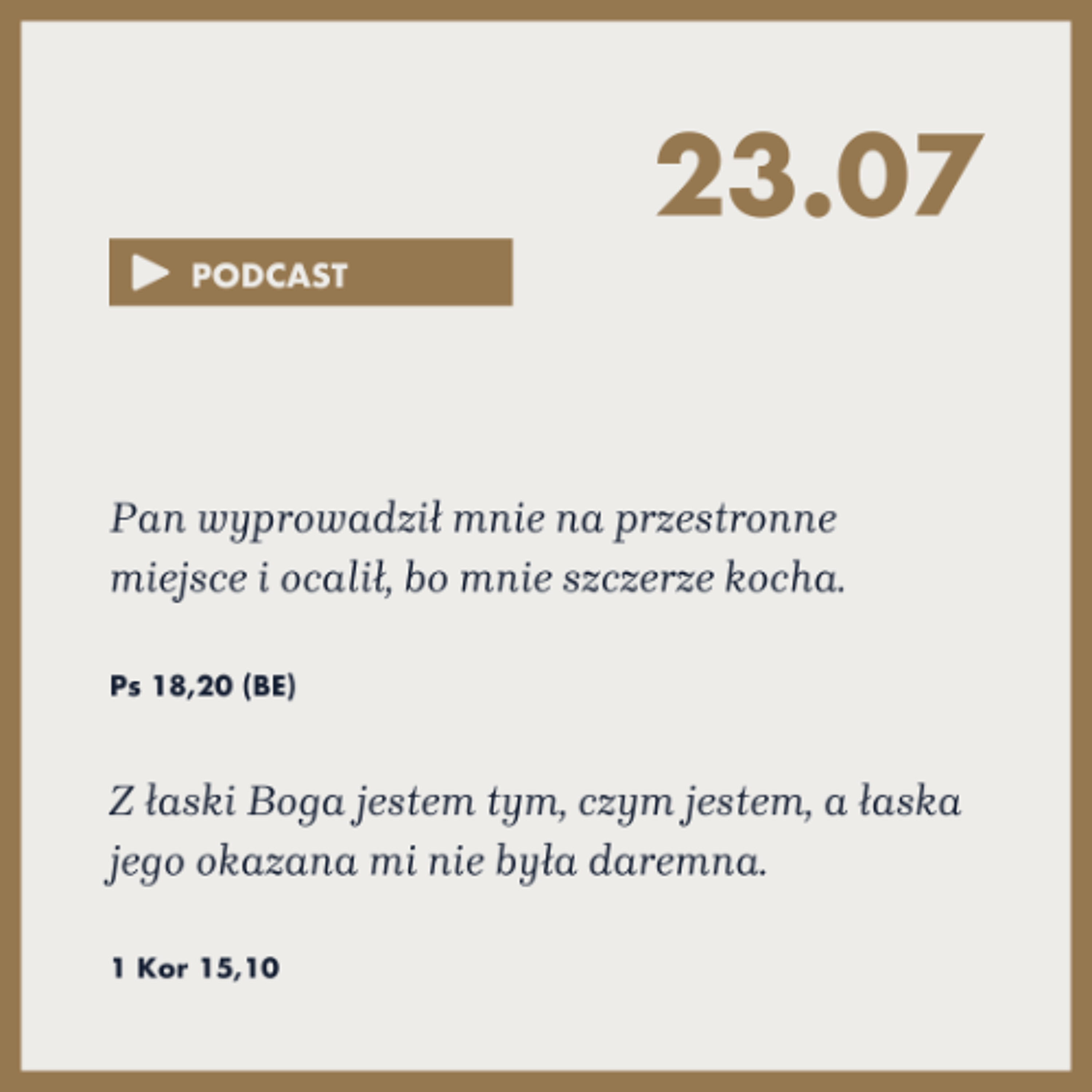 Poranek ze Słowem na 23 lipca 2025 episode artwork