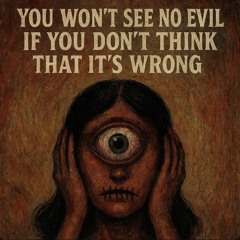 u wont see no evil, if u dont think that its wrong