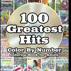 ⬇️ READ EPUB 100 Greatest Hits Color By Number Coloring Book For Adults BLACK BACKGROUND Free