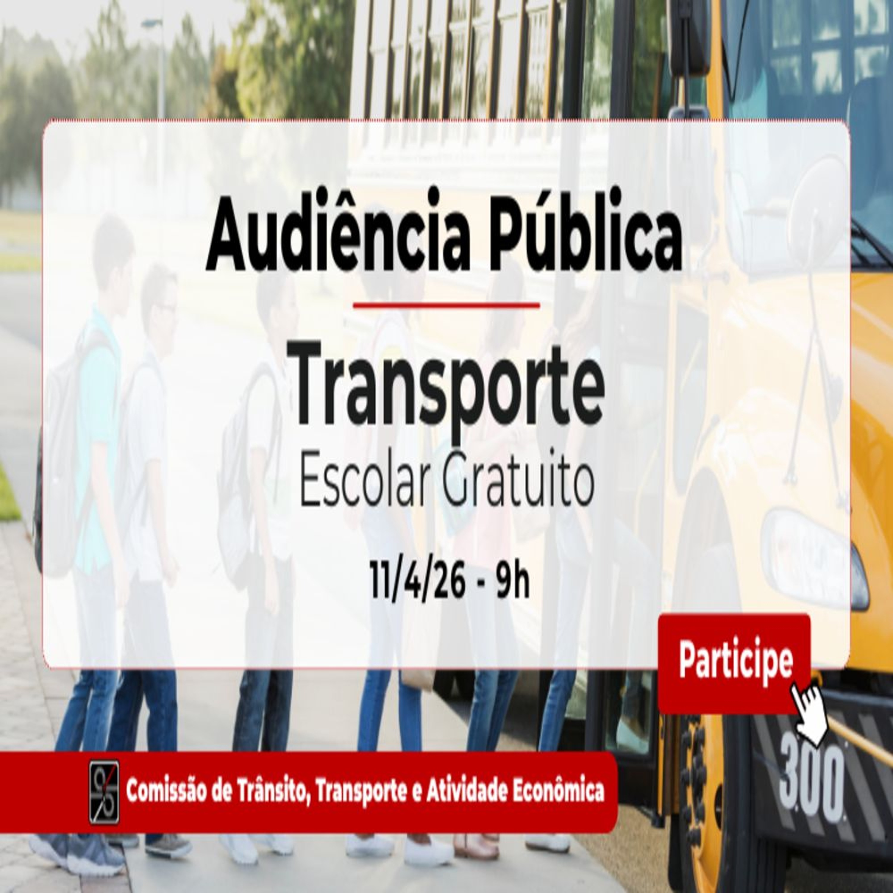 08.04.2026 = AUDIÊNCIA PÚBLICA VAI DEBATER APERFEIÇOAMENTO DO TRANSPORTE ESCOLAR GRATUITO episode artwork