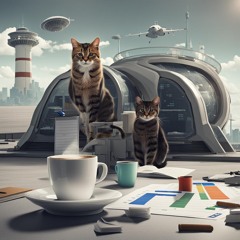 The Crazy Cats At Interstellar Airport