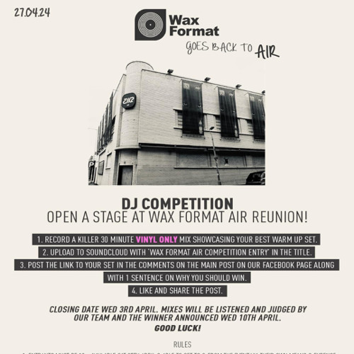 WAX FORMAT AIR COMPETITION ENTRY