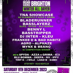 CLAYMORE BREAKIN SCIENCE BRIGHTON DJ COMPETITION ENTRY , winter all dayer