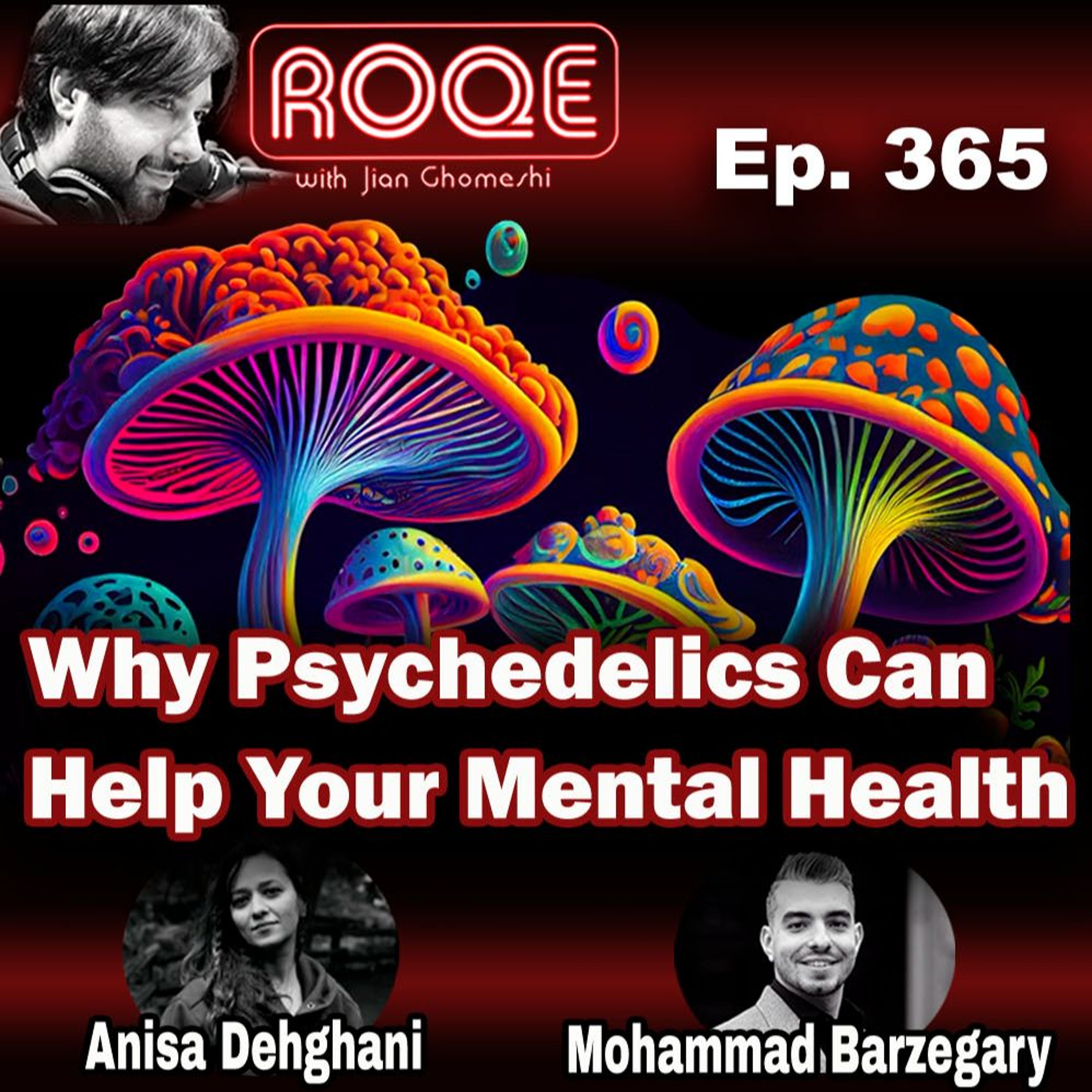 Roqe Ep. 365 - Why Psychedelics Can Help Your Mental Health - Anisa Dehghani, Mohammad Barzegary episode artwork
