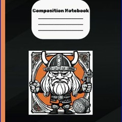 [Ebook] ⚡ Orange and Black Football Composition Notebook, Viking or Gael Mascot: 100 double-sided