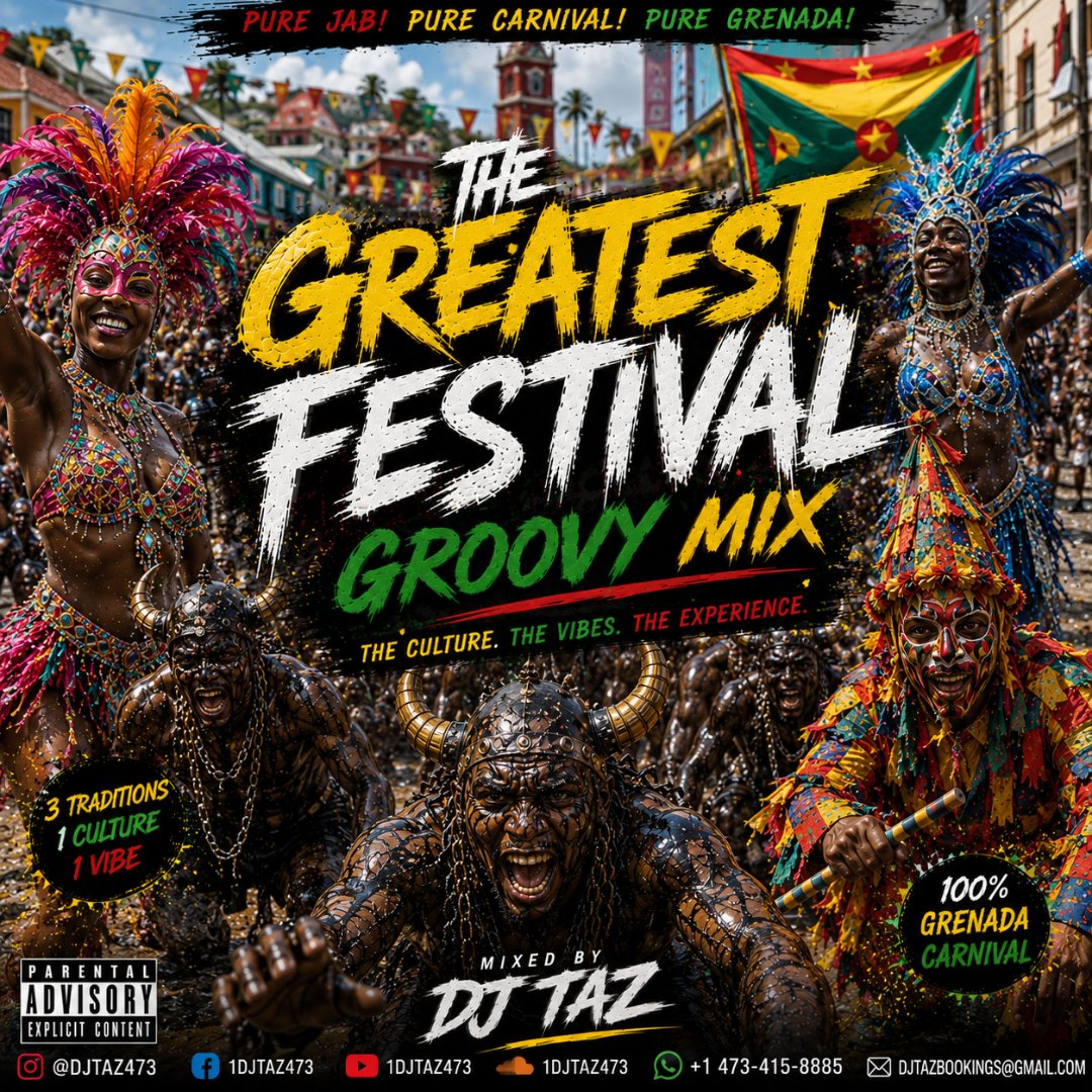 Dj Taz - The Greatest Festival _ Groovy Mix_Grenada Soca 2026