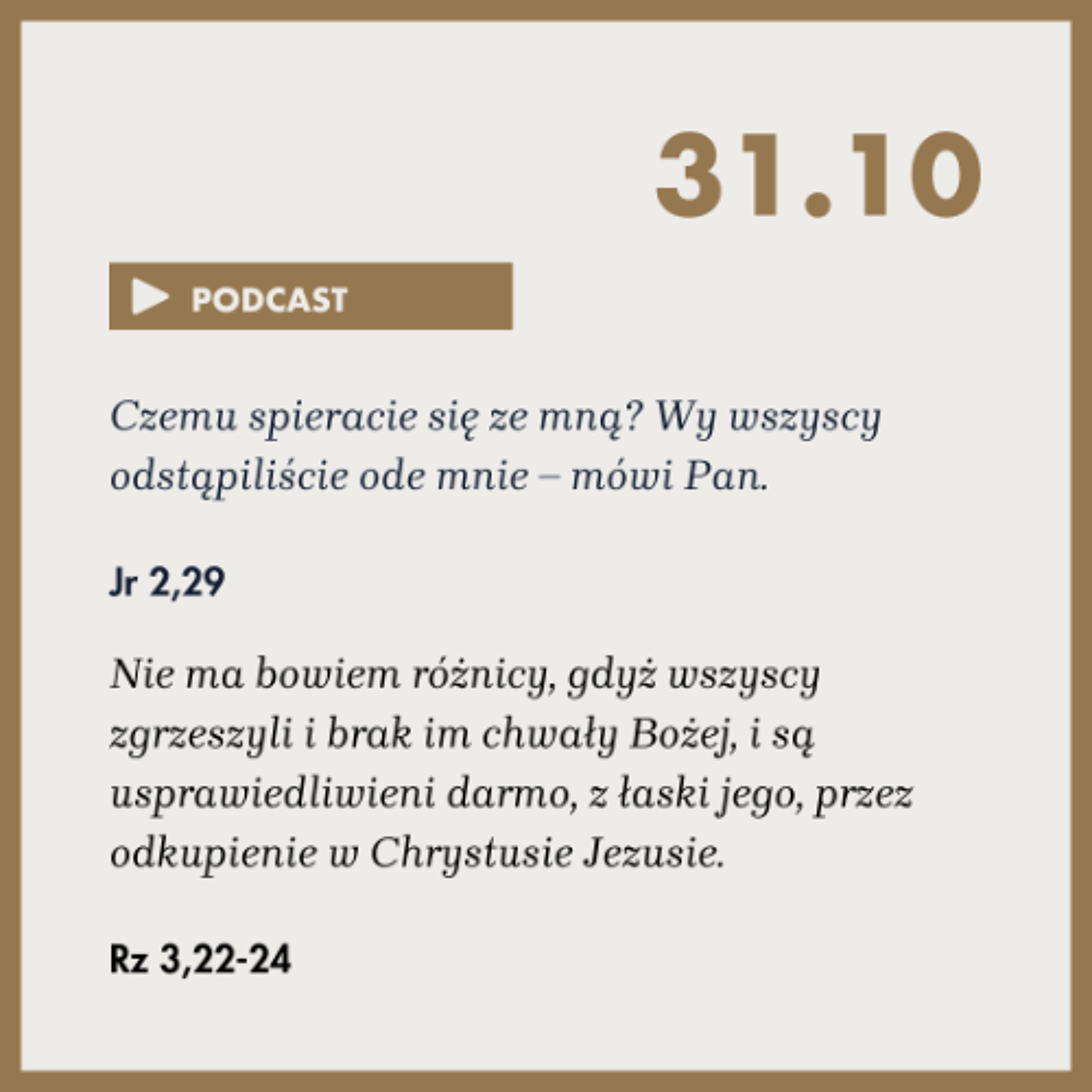 Poranek ze Słowem na 31 października 2025 episode artwork