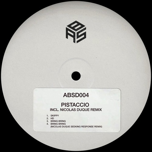 [ABSD004] - Pistaccio (Incl. Nicolas Duque Remix) (Digitial)