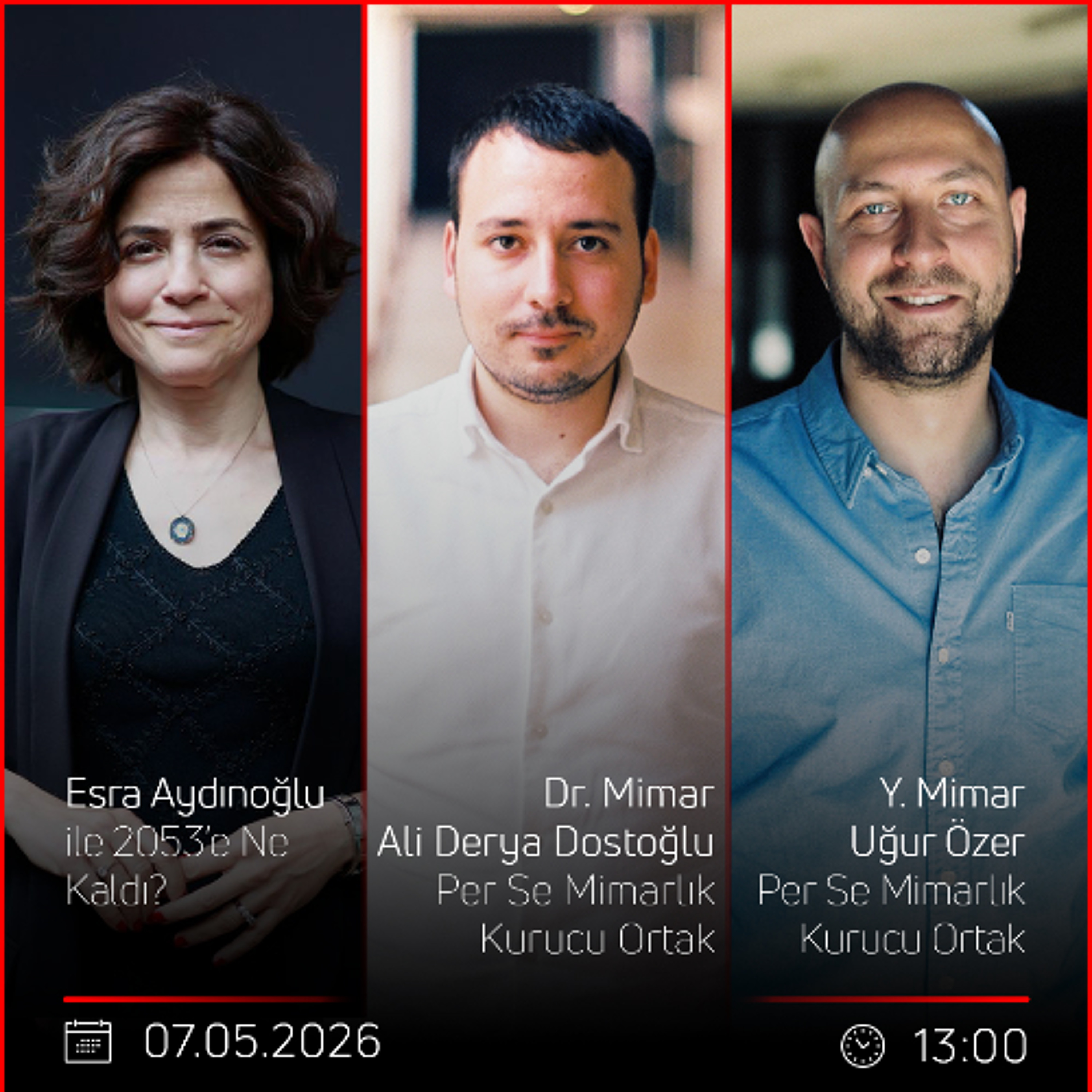 Dr. Mimar Ali Derya Dostoğlu & Y. Mimar Uğur Özer – Esra Aydınoğlu ile 2053’e Ne kaldı? episode artwork