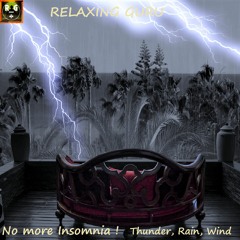 No More Insomnia! Loud Thunderstorm Sounds with Rain, Wind and Thunder to Sleep, Study, Relax