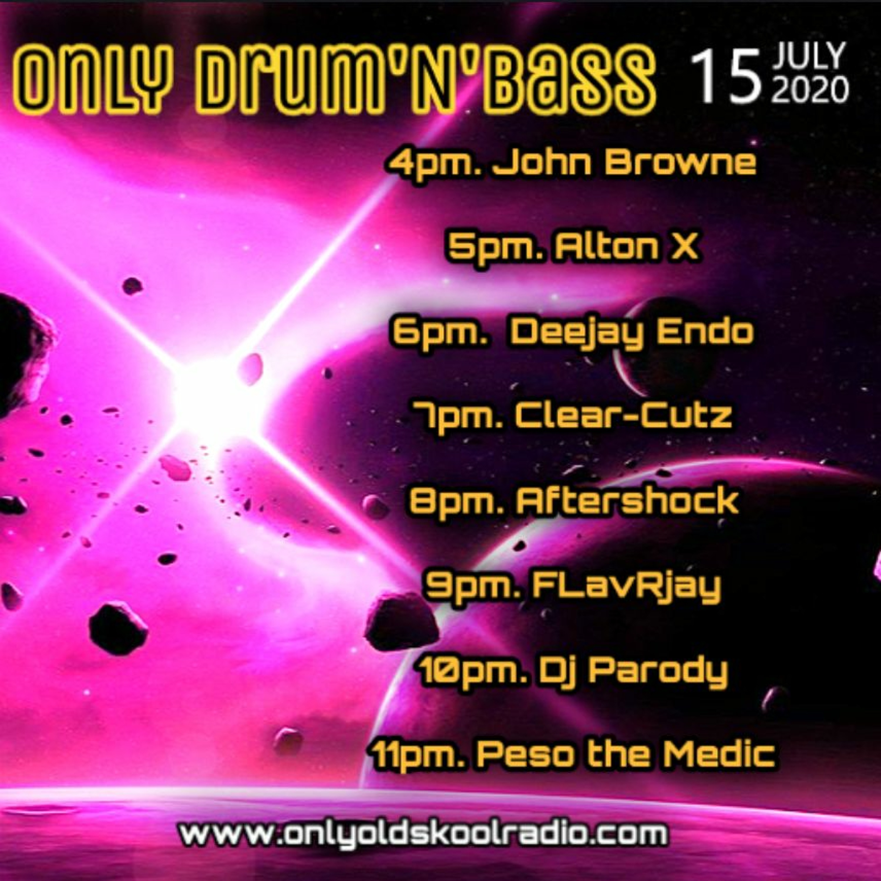 FLavRjay - Only Drum'n'Bass on OOS Radio. 15-7-20 episode artwork