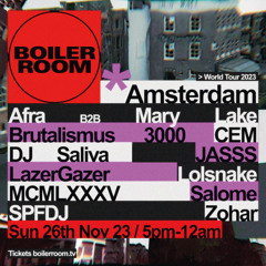JASSS | Boiler Room: Amsterdam