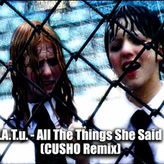 t.A.T.u. All The Things She Said (CUSHO Remix)
