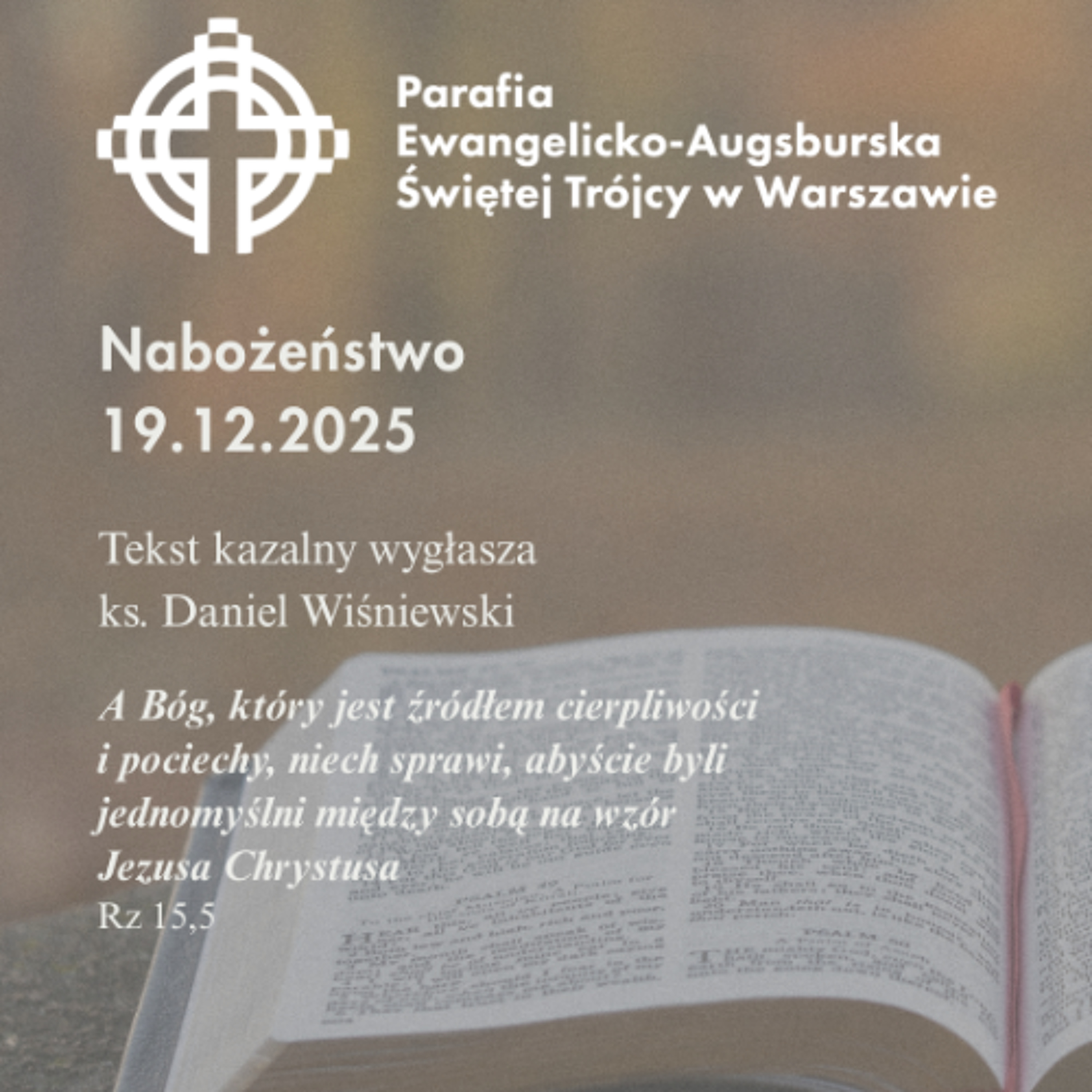 Rozważanie z Tygodniowego Nabożeństwa Adwentowego 19 grudnia 2025 episode artwork