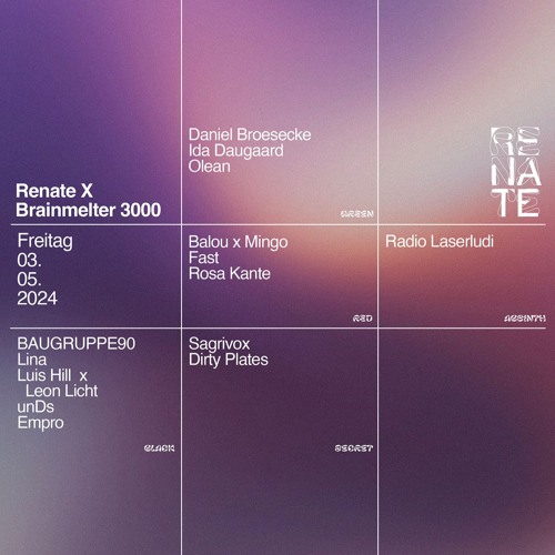 Renate x Brainmelter3000 + Live-Crowd @Renate Berlin/03.05.2024