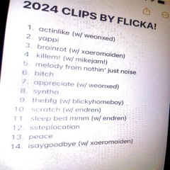 2024 CLIPS BY FLICKA w/ weonxed xaeromaiden mikejam! blickyhomeboy endren