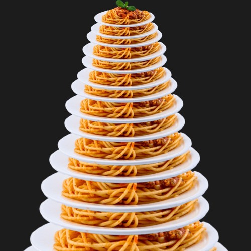 spaghetti on top of spaghetti