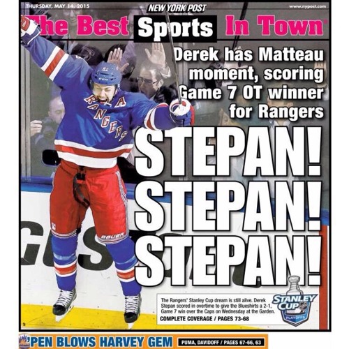 NYR Stepan OT Winner - Nothing better