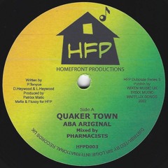 "OUT NOW" HFPD003 Aba Ariginal - Quaker Town/Quaker City Hand Cut Poly Vinyl Dubplate Series 3 PROMO