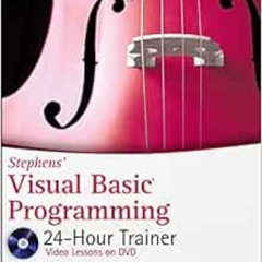 [FREE] KINDLE 🗃️ Stephens' Visual Basic Programming 24-Hour Trainer by Rod Stephens