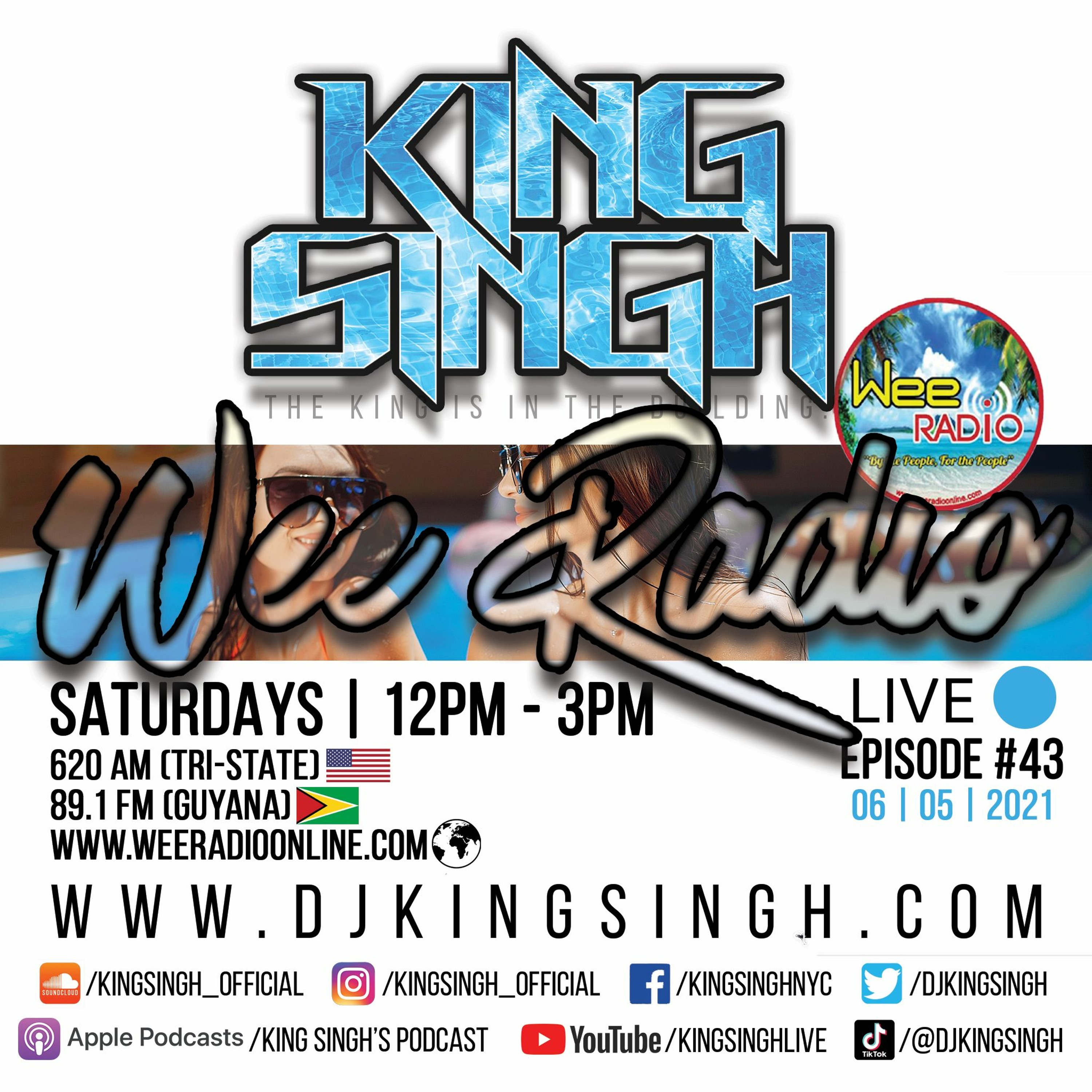 Live ep.43 (Wee Radio 06.05.21) | The King is in the Building. episode artwork