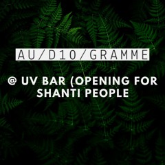 Audiogramme @ Uv Bar goa 2021 dec (shanti people closing set)