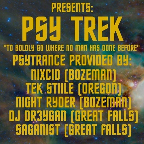 In the dark space PsyTrek set (148-175bpm)