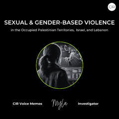 Sexual and gender-based violence in the Occupied Palestinian Territories, Israel, and Lebanon
