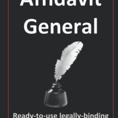 [PDF] Download Affidavit General: Ready-to-use. legally binding. fill-in-the-blanks law firm templ