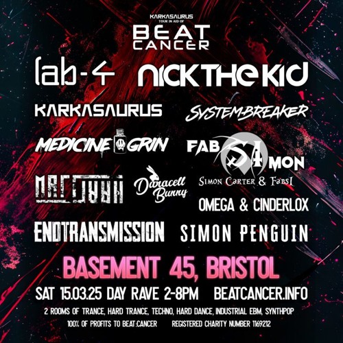 Stream Beat:Cancer Bristol : Hard Trance Europe Showcase - Lab4, Nick ...