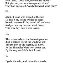 356 The Patriot by Robert Browning, read by Timothy West