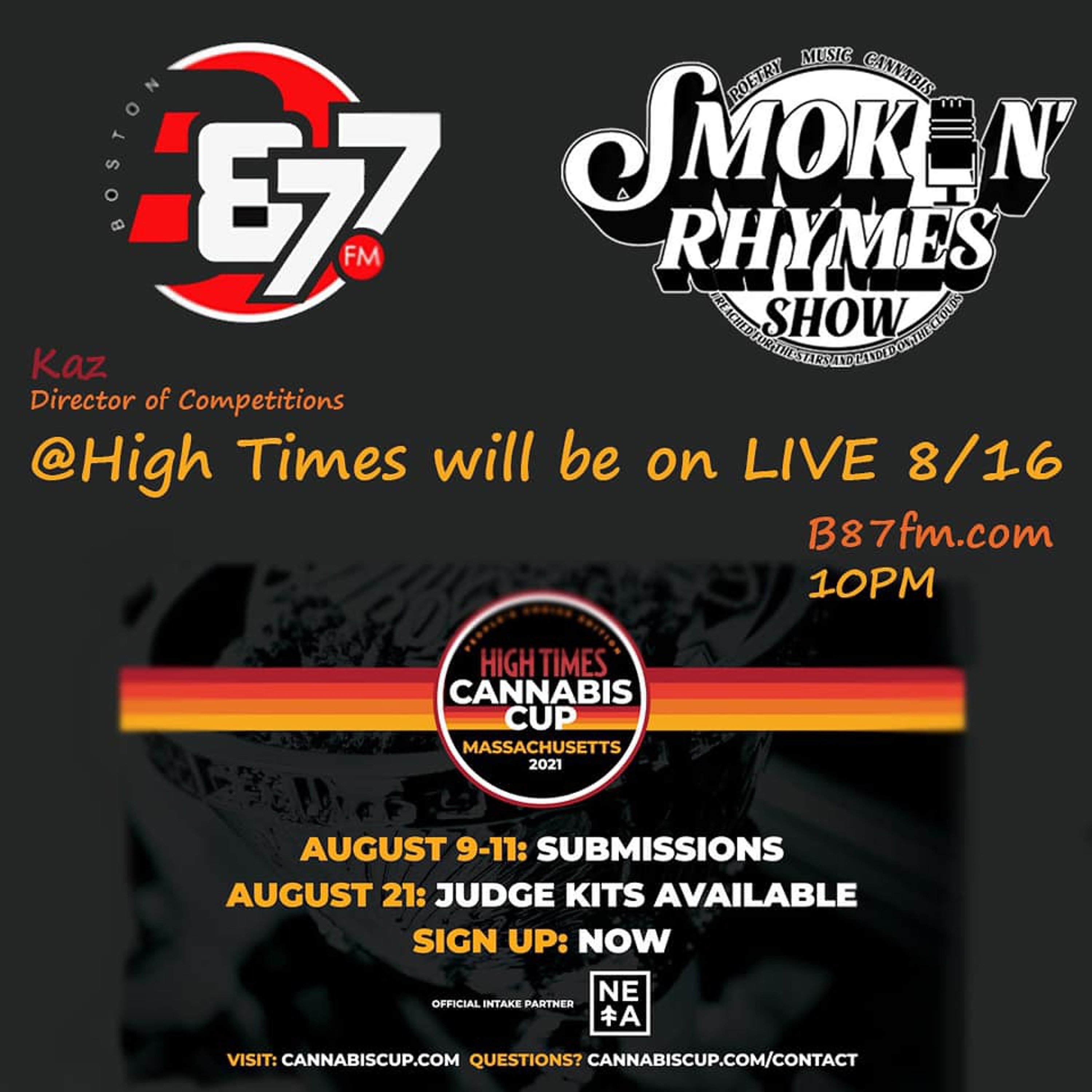 Smokin' Rhymes Show Aug 16 2021 w/ High Times Mark Kaz episode artwork