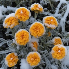 Frozen Marigolds