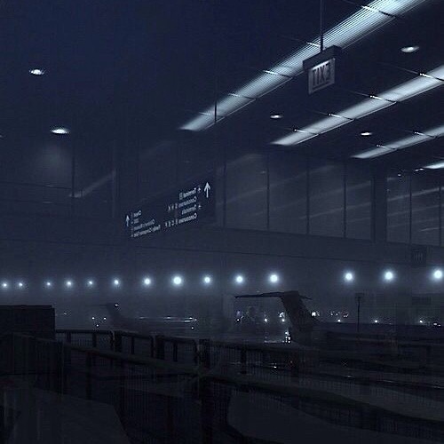 in another world by EJAE but it’s slowed and ur in an empty airport at night