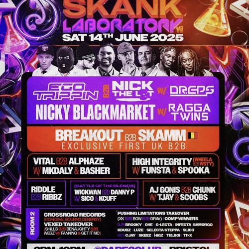 SKANKLAB PRESENTS : SKANK LABORATORY 14TH JUNE - SELECTA SAMPLE