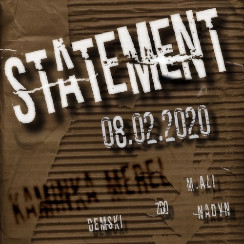 by BOCKaufTECHNO @ STATEMENT 08.02.20